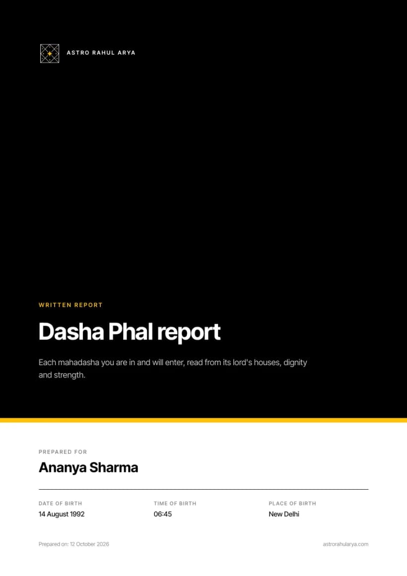 Cover of the Dasha Phal report PDF