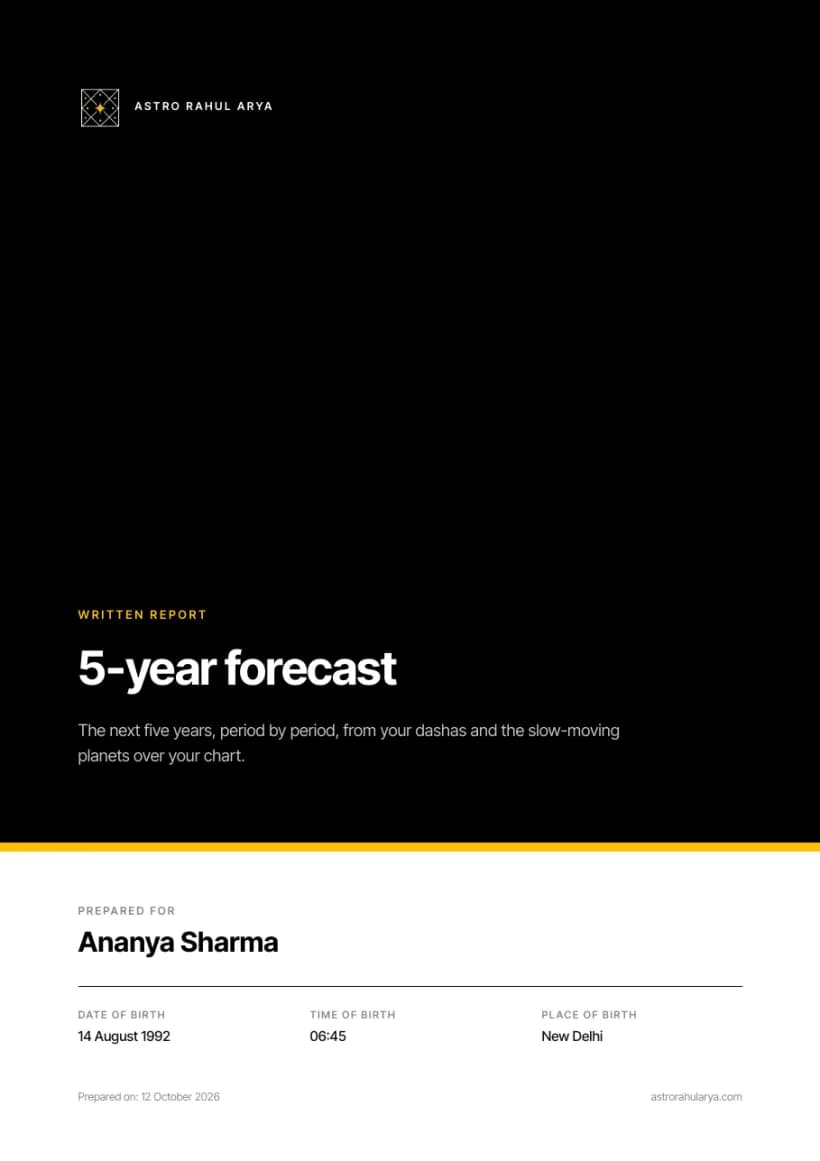 Cover of the 5-year forecast PDF