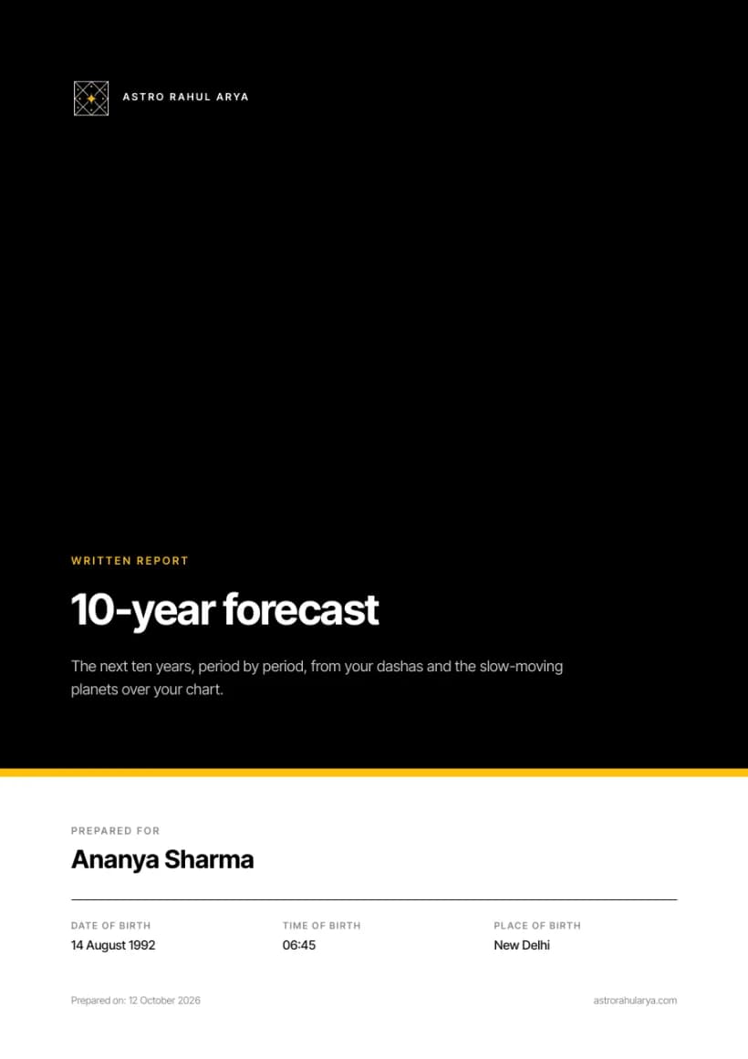 Cover of the 10-year forecast PDF